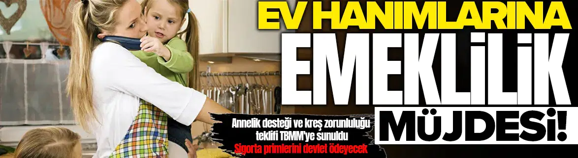 Ev hanımlarına emeklilik ve annelik desteği TBMM'de