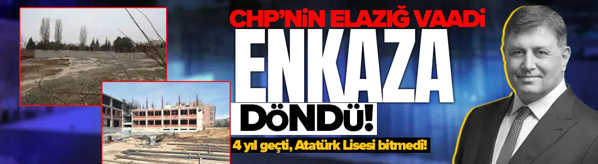 Elazığ’da 4 yıldır bitmeyen okul tepkilere neden oldu