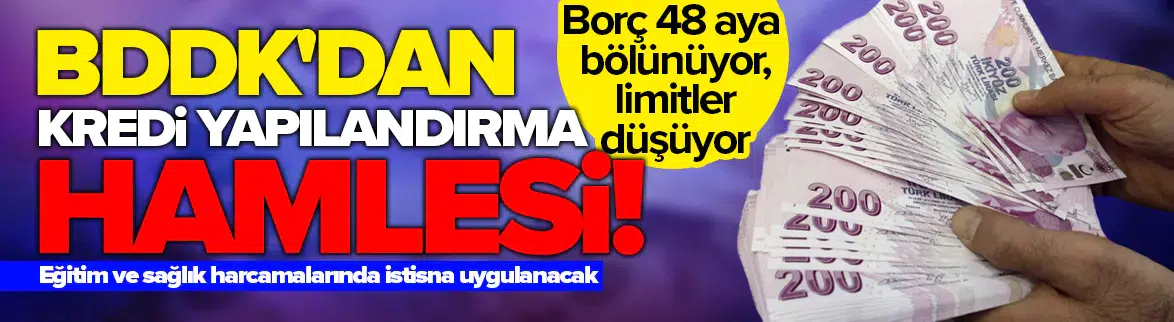 Kart limitleri düşüyor, borç yapılandırmaya gidiyor