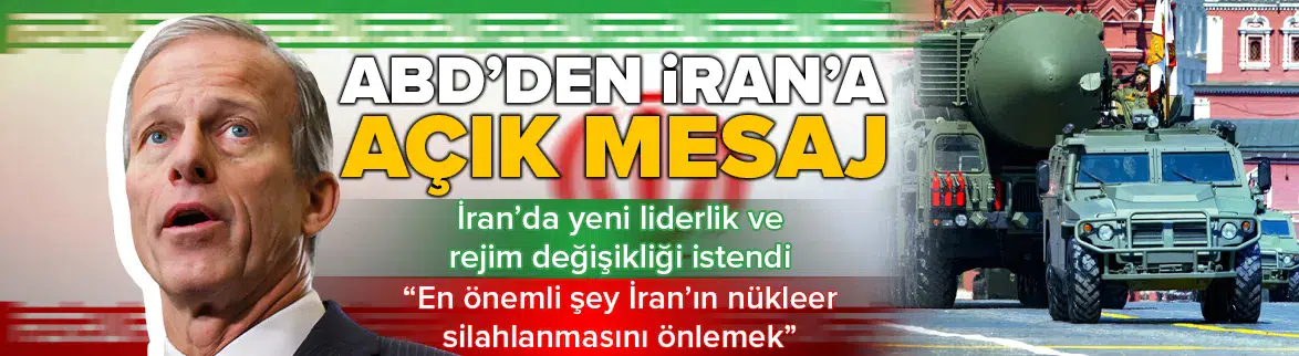 ABD'den İran'a açık mesaj : İran'da rejim değişmeli