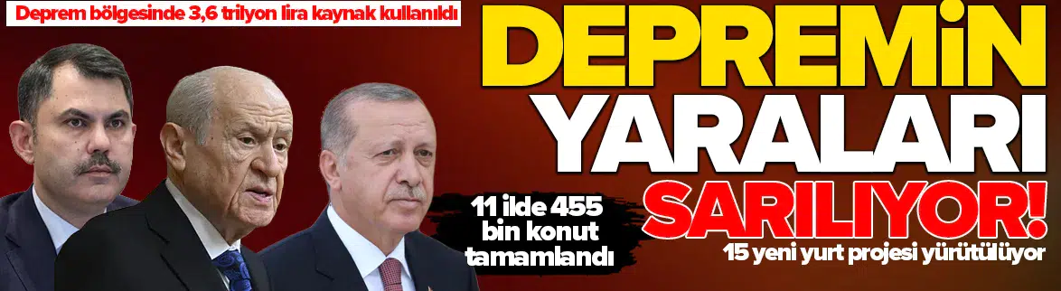 6 Şubat depremin izleri siliniyor : Deprem bölgesi yeniden ayağa kaldırılıyor