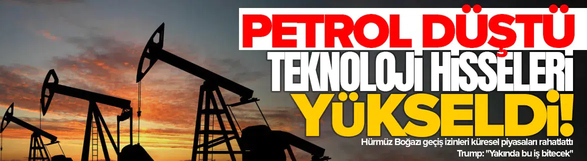 Petrol düştü , teknoloji hisseleri yükseldi