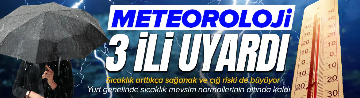 Yurt genelinde sağanak yağış ve çığ riski kapıda