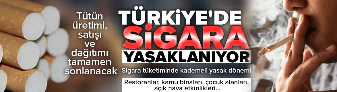 Türkiye'de sigara yasaklanıyor !
