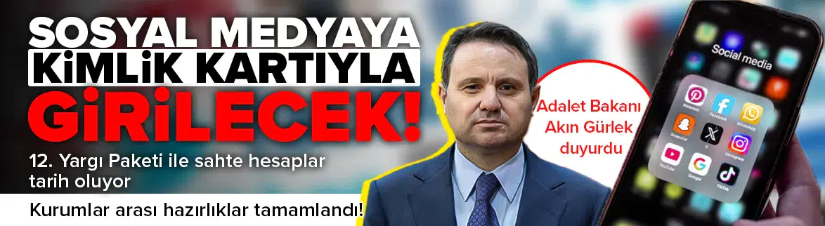 Sosyal medyaya kimlik kartıyla girilecek!