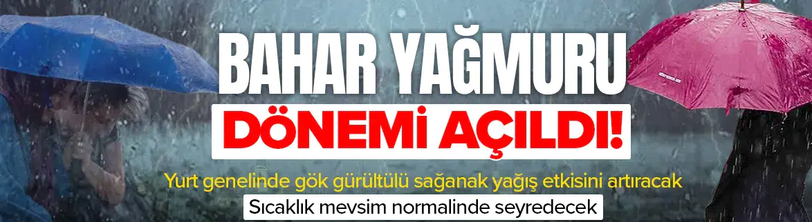 Yurt genelinde sağanak geçişleri başlıyor !