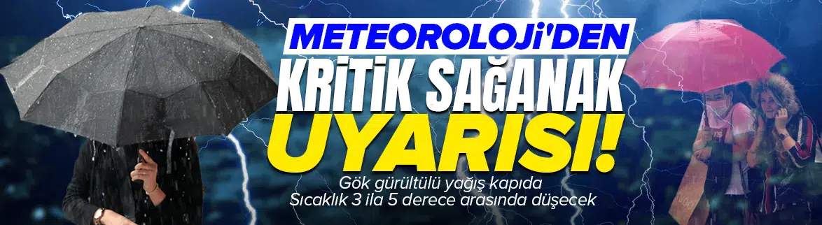Çok sayıda ilde gök gürültülü yağış bekleniyor
