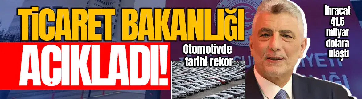 Türkiye otomotiv ihracatında rekor