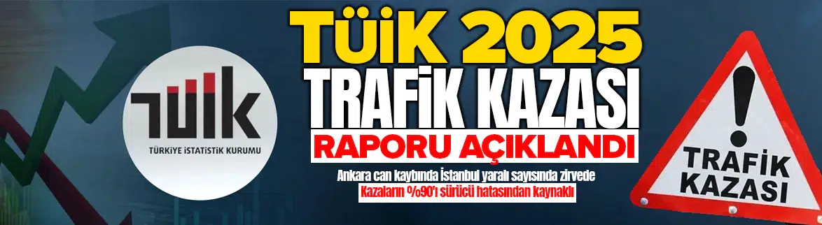 Türkiye'nin 2025 yılı trafik kaza raporu açıklandı