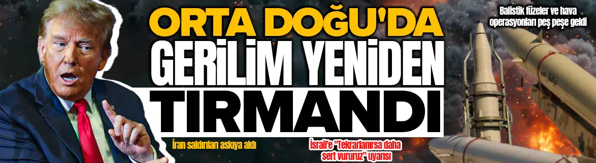 Orta Doğu'da gerilim yeniden tırmandı