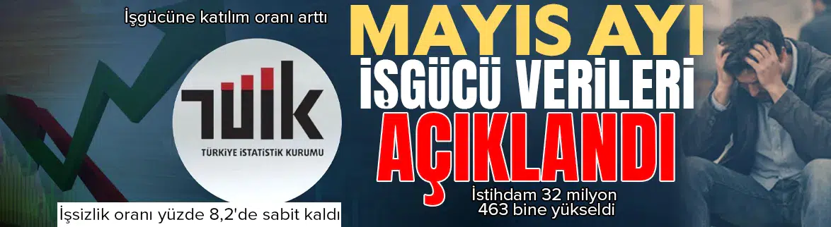 İşsizlik oranı yüzde 8,2 seviyesinde sabit kaldı