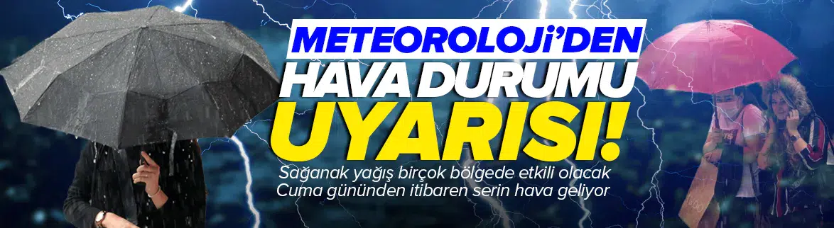 Meteoroloji'den hava durumu uyarısı