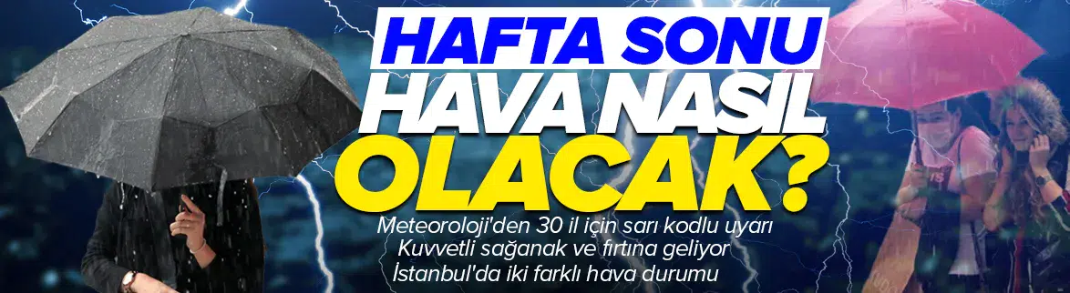 Hafta sonu hava nasıl olacak?
