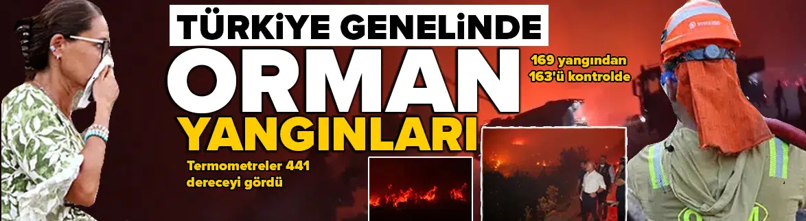 Türkiye genelinde orman yangınlarıyla mücadele