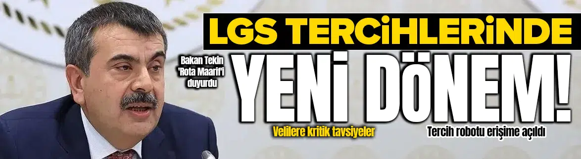 LGS tercihlerinde 'Rota Maarif' platformu dönemi