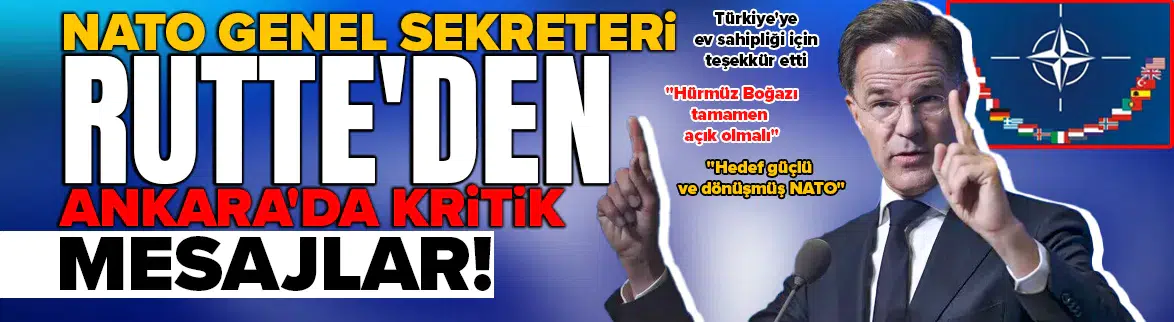 NATO Genel Sekreteri Rutte'den Ankara'ya teşekkür