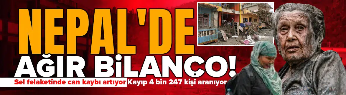 Nepal'deki sel felaketinde can kaybı 903'e yükseldi
