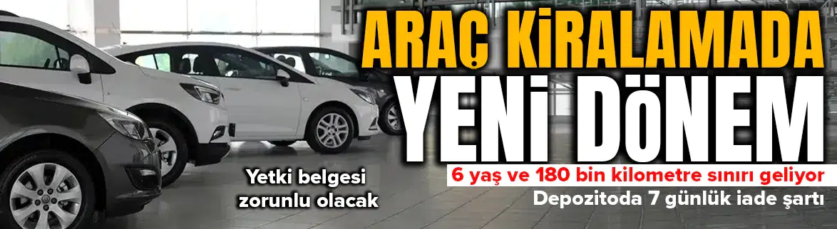 Araç kiralamada yeni dönem!