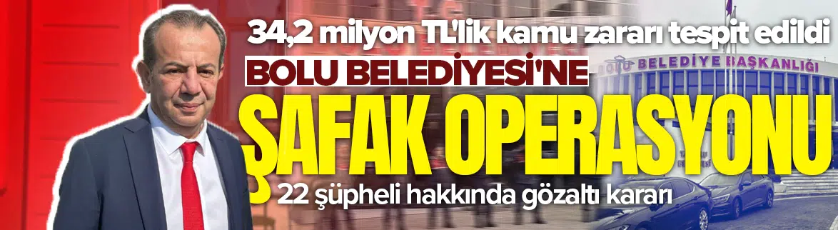 Bolu Belediyesi'ne yeni operasyon