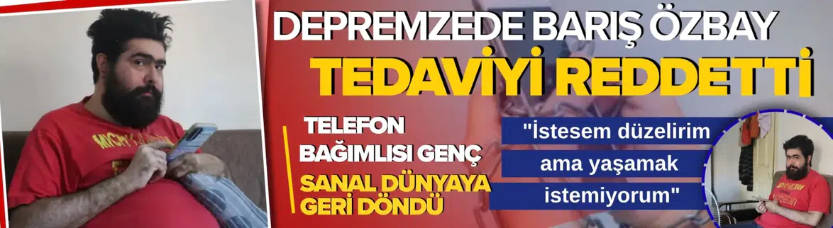 Telefon bağımlısı genç sanal dünyaya geri döndü