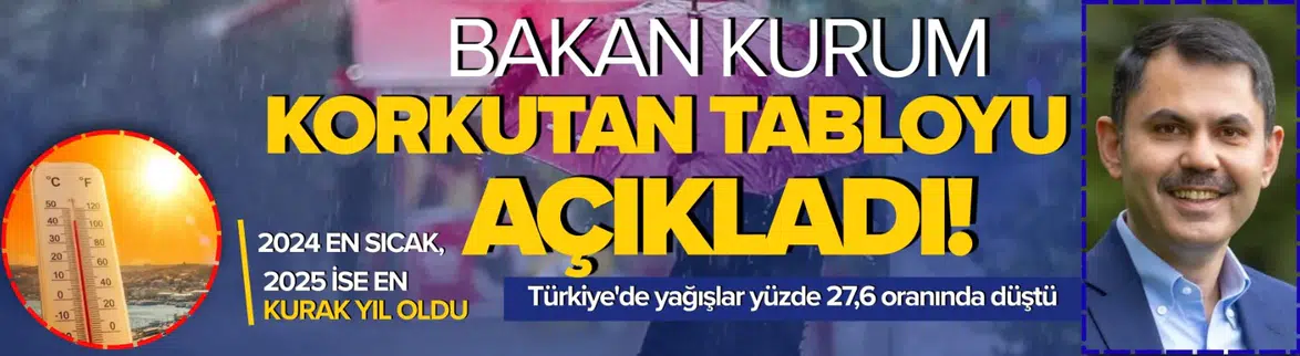 2024 en sıcak, 2025 en kurak yıl oldu