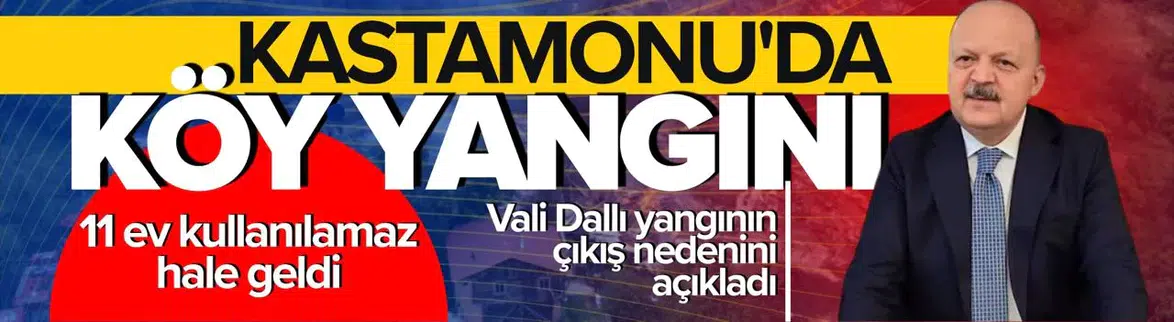 Kastamonu'da köy yangını kontrol altına alındı