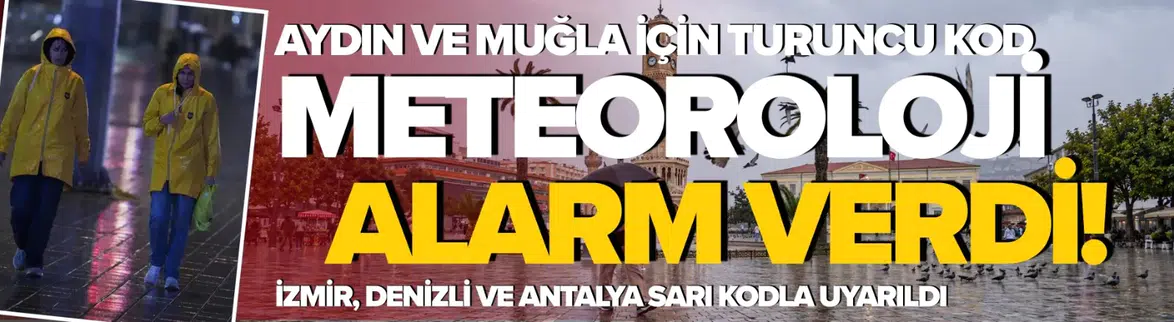 Meteorolojiden turuncu kodlu uyarı: Kuvvetli yağış geliyor