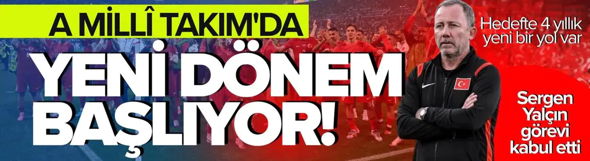 Sergen Yalçın Millî Takım'ın Başına Geçti