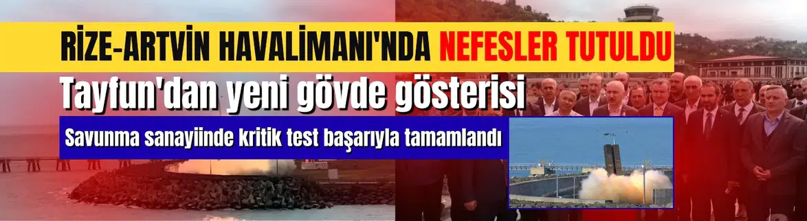 Yerli füze TAYFUN'dan yeni test atışı