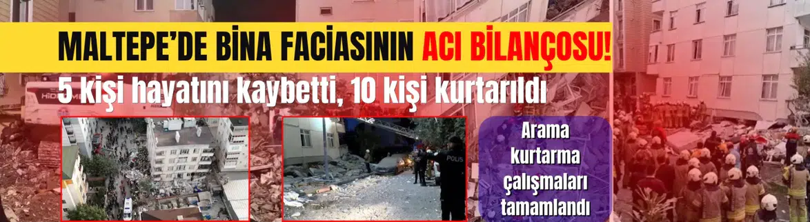 Maltepe'de bina faciasının acı bilançosu
