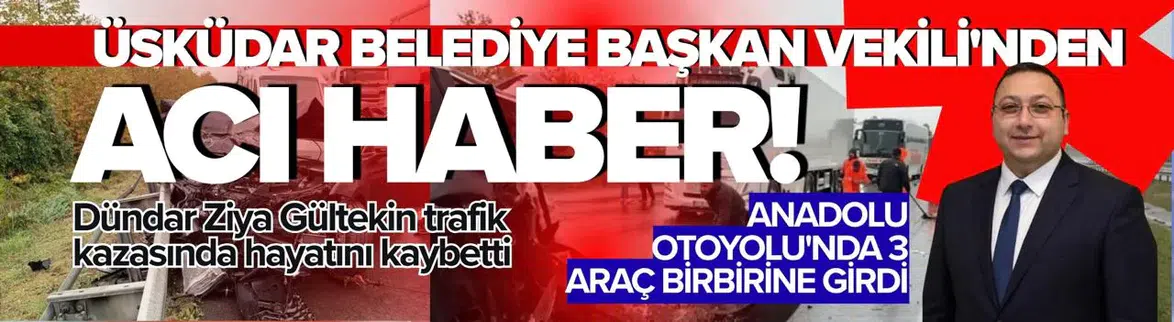 Anadolu Otoyolu'nda Zincirleme Kaza: Üsküdar Belediye Başkan Vekili Hayatını Kaybetti
