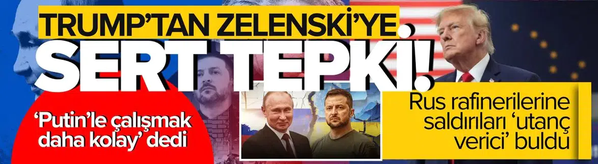 Donald Trump'tan Zelenski'ye Enerji Saldırısı Tepkisi