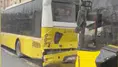 Fatih'te 3 İETT otobüsü kaza yaptı!