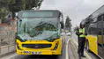 Üsküdar'da kaza : 2 İETT otobüsü çarpıştı