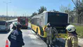 Eyüpsultan'da İETT otobüsünde yangın