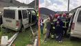 Amasya'da kamyonet bariyerlere çarptı : 5 yaralı