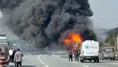 Kuzey Marmara Otoyolu’nda tır yangını!