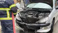 Kastamonu'da seyir halindeki otomobil alev alev yandı