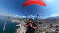 Hatay'da yamaç paraşütünde evlilik teklifi