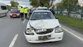 Samsun Canik'te zincirleme trafik kazası : 2 yaralı