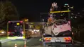 Bakırköy'de takla atan otomobil, park halindeki araçlara çarptı