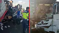 Adana'da emniyet şeridinde feci kaza : Tırlar çarpıştı, 2 yaralı