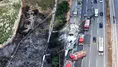 Kuzey Marmara Otoyolu'nda lastik yüklü tır alev alev yandı : Yangın tarım arazisine sıçradı