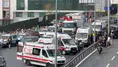 Küçükçekmece'de trafik kazası : Ticari minibüs bariyere çarptı