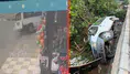 Kontrolden çıkan minibüs, evin bahçesine uçtu