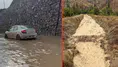 Erzurum-Artvin yolunda sağanak çilesi
