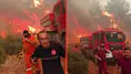 İtfaiye ekipleri, alevlerin arasında kalmaktan son anda kurtuldu