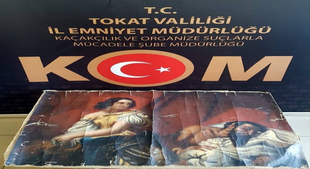 Tokat’ta tarihi eser operasyonunda ele geçirilen tablonun gerçek olduğu ortaya çıktı