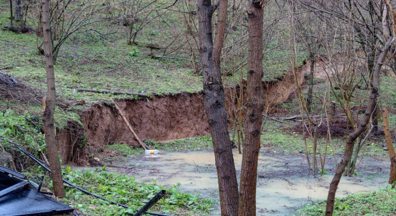 Ordu’da heyelan nedeniyle 2 ev tahliye edildi