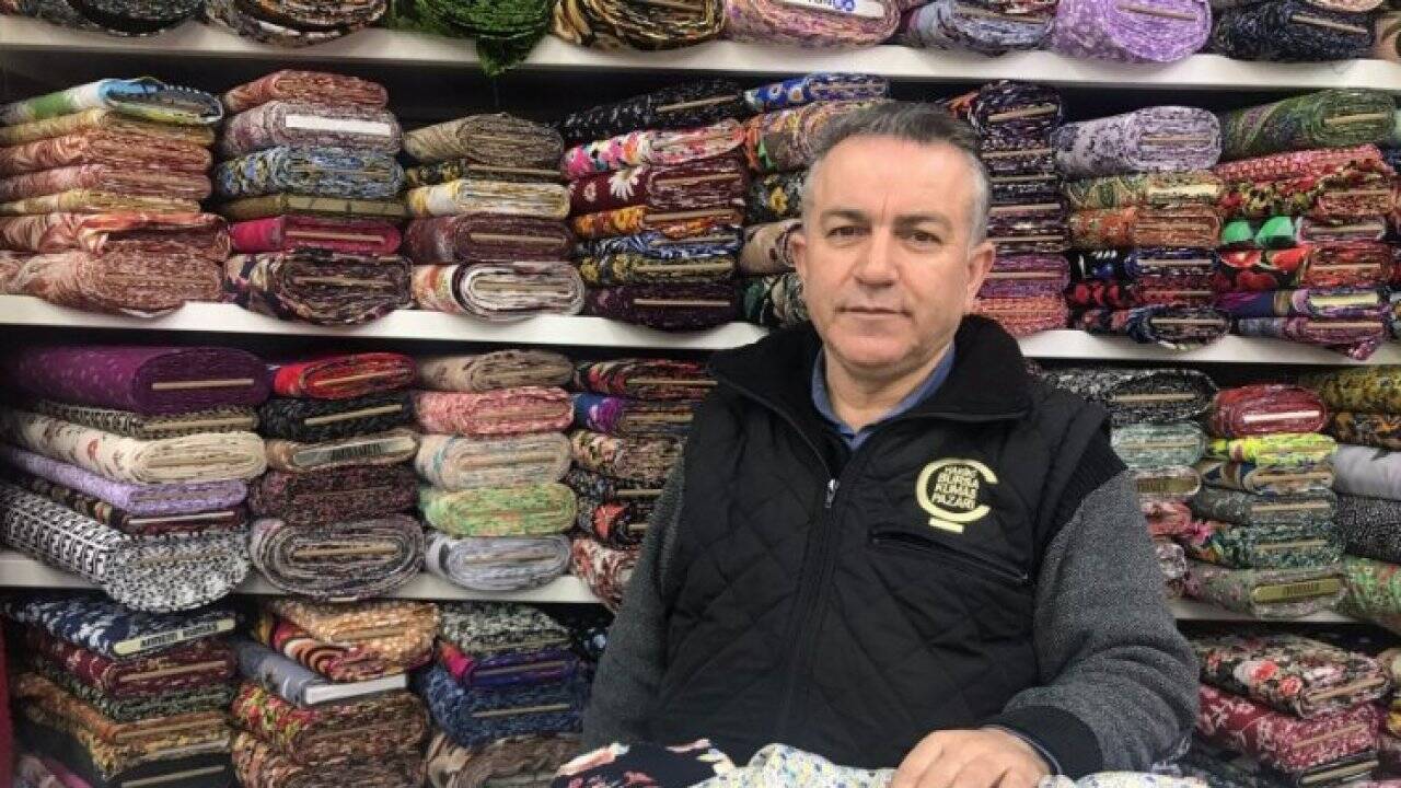 Bursa Kumaşçılar Çarşısı'nda durum iyi 